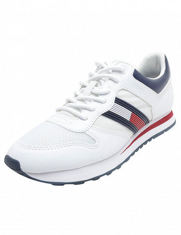 Tommy Hilfiger Damensportschuhe, Retro-Stil, weiss