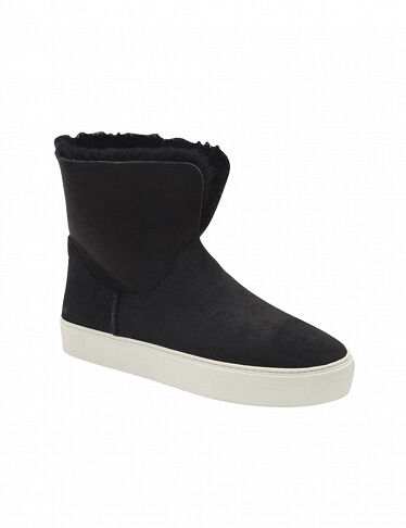 UGG Sneakers boots mit weisser Sohle, schwarz