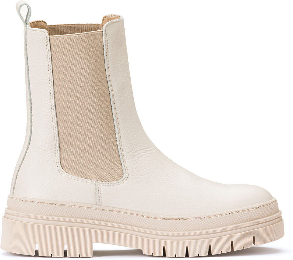 LA REDOUTE COLLECTIONS Lederboots, Profilsohle BEIGE