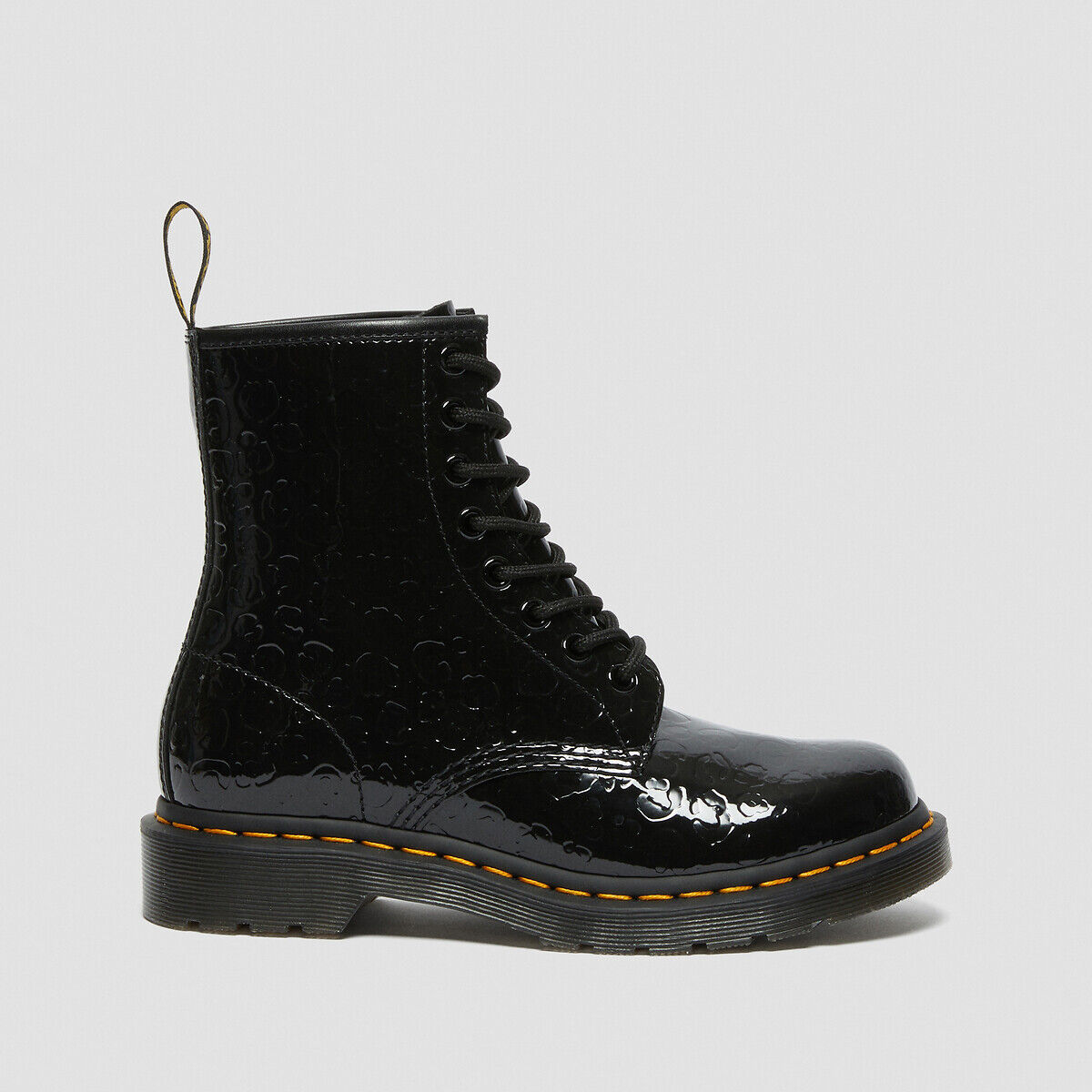 DR MARTENS Boots 1460 W, Leder, Lack-Optik SCHWARZ