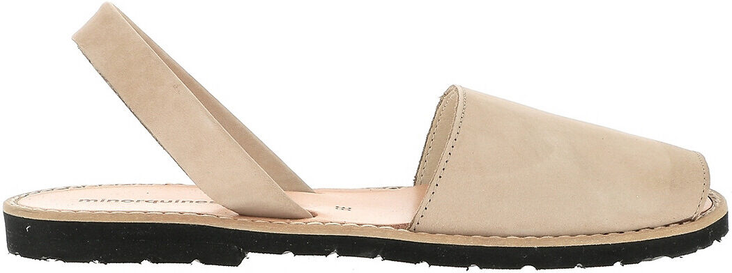 MINORQUINES Sandalen Avarca Nubuck, Nubukleder BEIGE