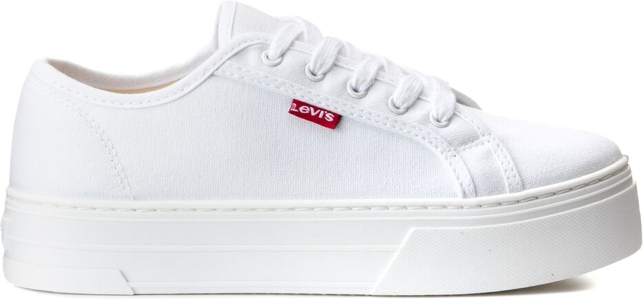 LEVI'S Sneakers Tijuana mit Plateausohle, Canvas WEISS