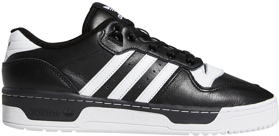 Adidas Ledersneakers Rivarly Low SCHWARZ