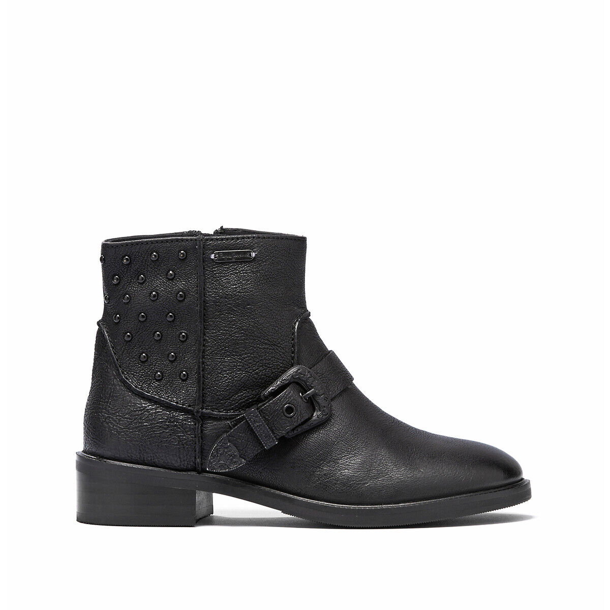 PEPE JEANS Boots Orsett Easty, Leder SCHWARZ