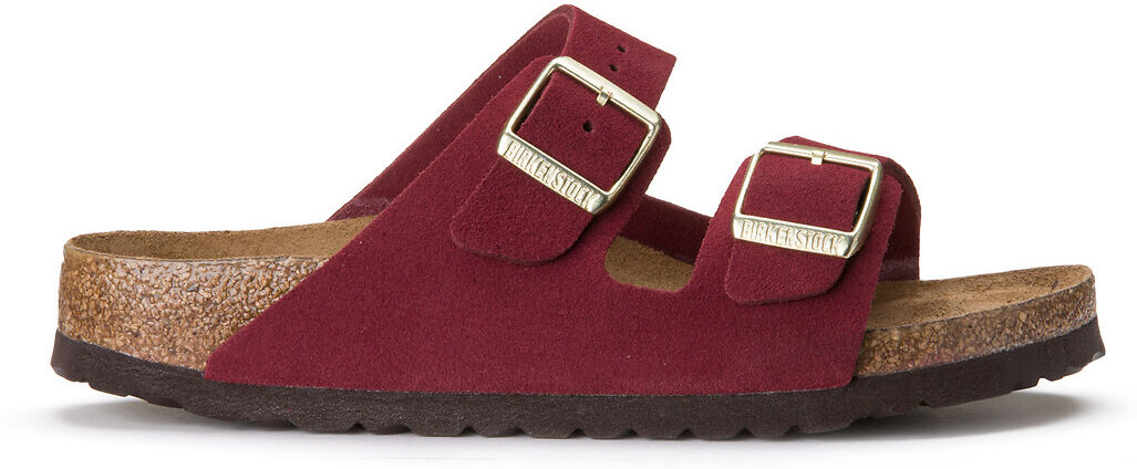 BIRKENSTOCK Pantoletten Arizona SFB, Veloursleder ROT