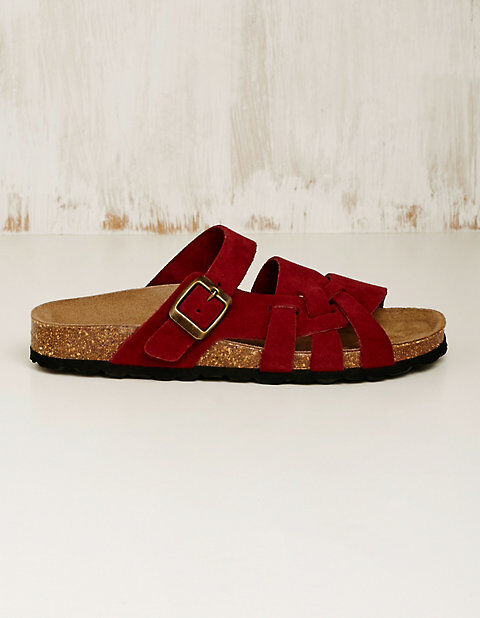 Deerberg Damen Veloursleder-Pantoletten Ilone Sandalen