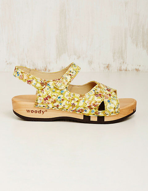 Woody Damen Leder-Sandalen Gloria