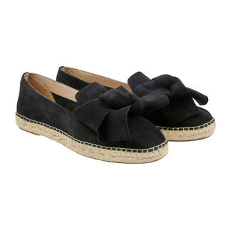 Macarena® Schleifen-Espadrilles, 40 - Schwarz