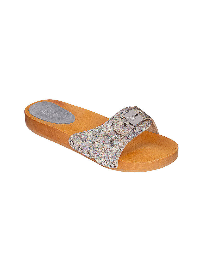 SCHOLL Pantolette - Sandale Pescura Flat Flex silber   Damen   Größe: 37   F29457