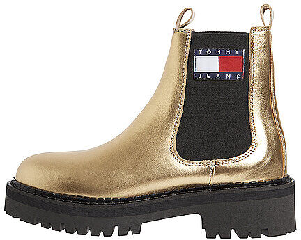 TOMMY JEANS Chelsea Boots gold   Damen   Größe: 40   EN0EN01608