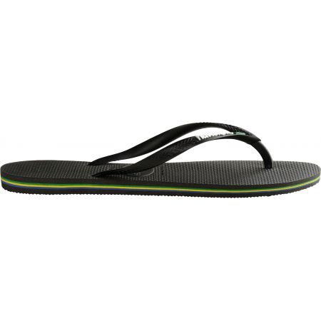 Havaianas ŽABKY HAVAIANAS SLIM BRASIL LOGO WMS - černá - US37/38