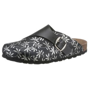 Pantoffel CITY WALK Gr. 36, silberfarben (schwarz, silberfarben) Damen Schuhe Clog Schlappen Clogs Sommerschuh, Schlappen, Hausschuh mit Softfußbett