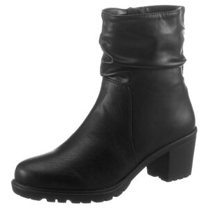 Stiefelette CITY WALK Gr. 37, schwarz Damen Schuhe Stiefelette Reißverschlussstiefeletten mit gerafftem Schaft