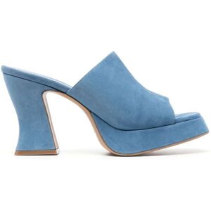 Roberto Festa Mules aus Wildleder 108mm - Blau 36/38/40/36.5/37/37.5/39 Female