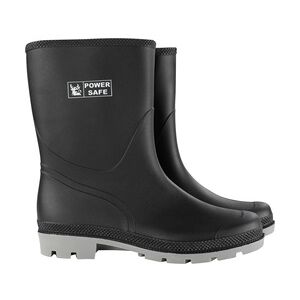 Power Safe PVC-Stiefel halbhoch schwarz-grau