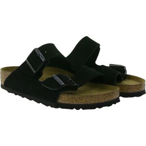 BIRKENSTOCK Arizona BS Pantoletten Made in Germany Sommer-Latschen normale Breite 951321 Schwarz - Unisex - Size: 45