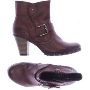 TOM Tailor Denim Damen Stiefelette, bordeaux, Gr. 36