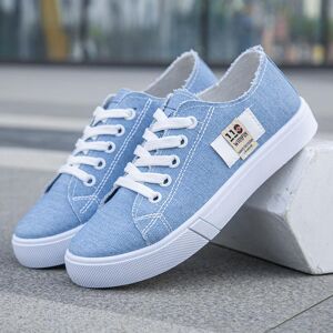 Leosoxs Shoe Langlebige, Modische Segeltuchschuhe Für Mädchen, Turnschuhe, Klassische Atmungsaktive Schuhe Für Damen, Rutschfest, Denim-Schuh, Tennis, Wunderbar