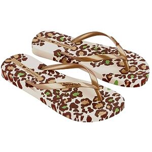 Ipanema Damen ANIMALE Print III FEM Flipflop, BEIGE/Gold, 40 EU