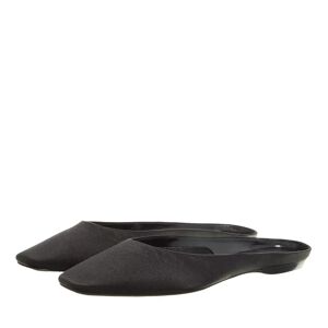 Saint Laurent Slipper & Pantoletten - Lido Slippers Made Of Satin Crepe - Gr. 39 (EU) - in Schwarz - für Damen