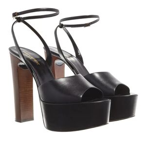 Saint Laurent Pumps & High Heels - Jodie Smooth Leather Platform Sandals - Gr. 38 (EU) - in Schwarz - für Damen