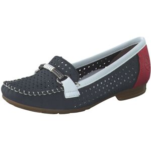 Rieker Mokassin Damen blau blau blau - female - 36 38