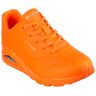 Sneaker SKECHERS "UNO - NIGHT SHADES" Gr. 37, orange (neonorange, uni) Damen Schuhe Modernsneaker Sneaker low im Monochrome-Look