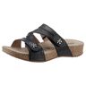 Pantolette JOSEF SEIBEL "Tonga 82" Gr. 39, schwarz Damen Schuhe Pantoletten Plateau, Sommerschuh, Schlappen mit kleinem Blütendetail