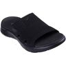 Pantolette SKECHERS "GO WALK FLEX SANDAL-ELATION" Gr. 37, schwarz (schwarz, uni) Damen Schuhe Keilpantoletten Keilabsatz, Sommerschuh, Schlappen mit Goga Mat Footbed Bestseller