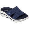 Pantolette SKECHERS "GO WALK ARCH FIT SANDAL-JOYFUL" Gr. 40, blau (navy) Damen Schuhe Pantoletten Sommerschuh, Schlappen mit Goga Mat Footbed Bestseller