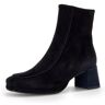 Stiefelette GABOR "Milano" Gr. 37, schwarz Damen Schuhe Reißverschlussstiefeletten in trendiger Karreeform, Weite G