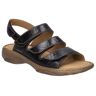 Sandale JOSEF SEIBEL "Debra 57" Gr. 40, schwarz Damen Schuhe Sandalen Sommerschuh, Sandale, Blockabsatz,mit praktischen Klettverschlüssen
