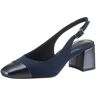 Slingpumps MARCO TOZZI Gr. 40, blau (navy) Damen Schuhe Riemchenpumps Abendschuh, Sommerschuh, Blockabsatz, in modischer Karreeform