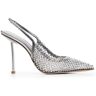 Le Silla Gilda Pumps mit Kristallverzierung - Silber 35/35.5/36/36.5/39.5/41 Female