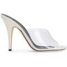 Giuseppe Zanotti Earthshine Plexy Mules 105mm - Weiß 37 Female