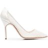 Manolo Blahnik Lani Pumps 100mm - Weiß 38.5/39/39.5 Female