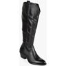 Dame Rose Spitze Texaner Stiefel Stiefel mit Absatz Damen Schwarz Größe 39