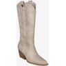 Queen Helena Texanische Damenstiefel Stiefel mit Absatz Damen Beige Größe 38