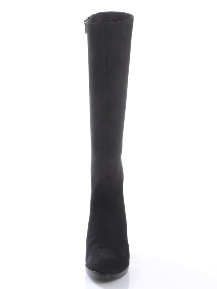 Alba Moda Stiefel aus Rindsleder, schwarz