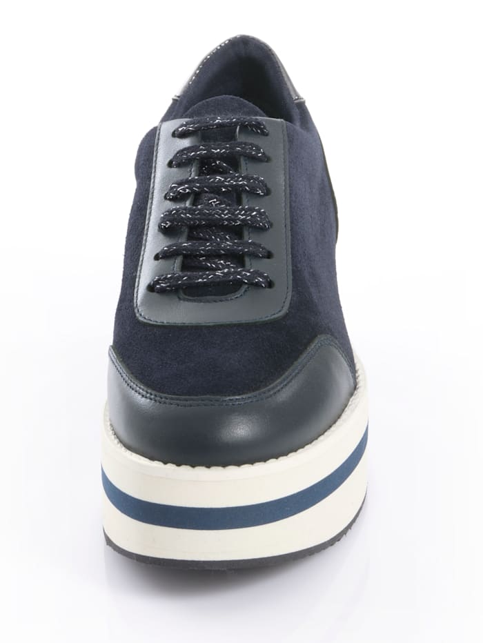 Alba Moda Sneaker mit hoher Plateausohle, blau