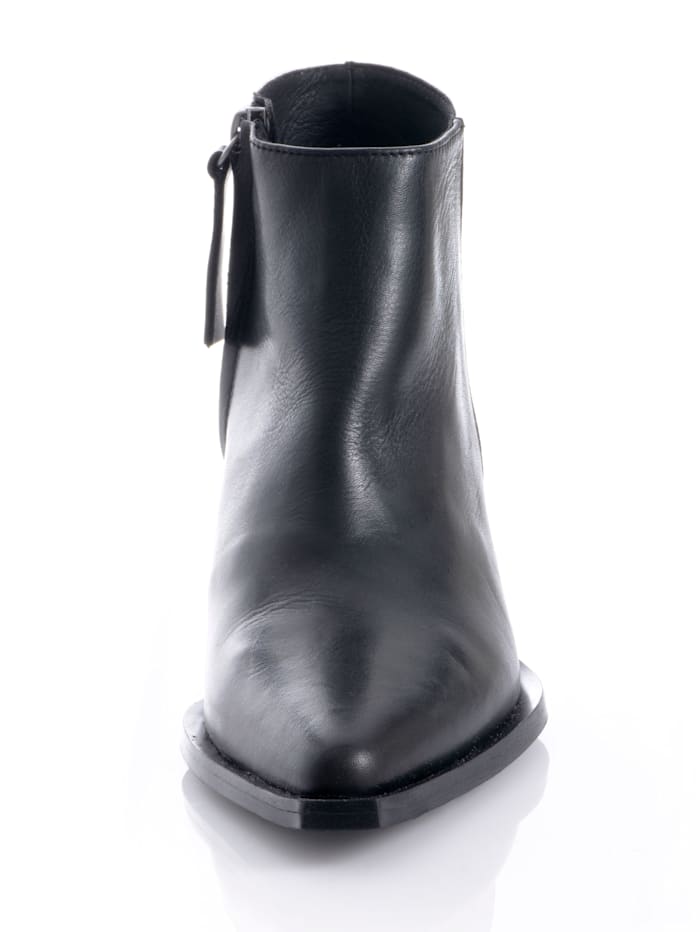 Alba Moda Ankle-Boot im Cowboy-Style, schwarz