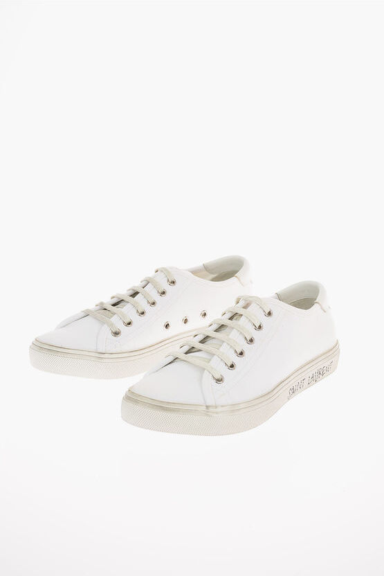 Saint Laurent Canvas MALIBU USED Low Sneakers Größe 35