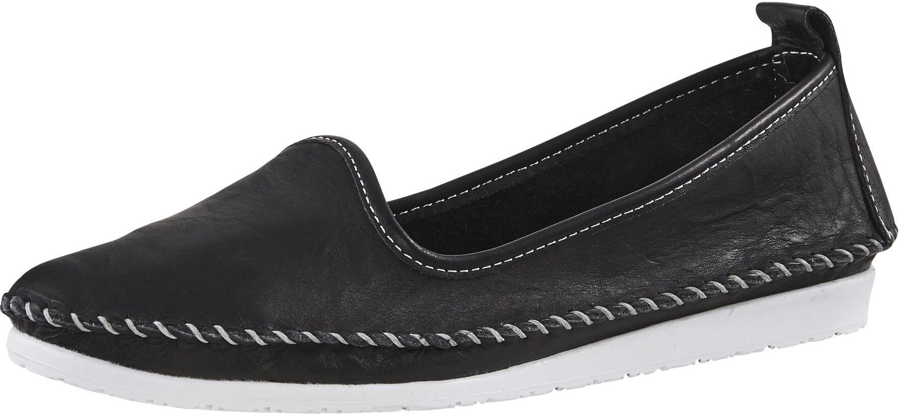 Slipper mit flexibler Laufsohle, schwarz