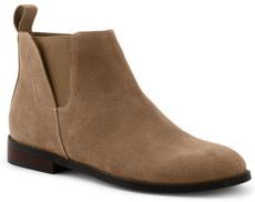 lands end Chelsea-Boots aus Veloursleder, Damen, Größe: 37 Normal, Braun, by Lands' End