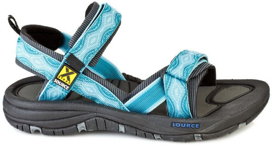 Source damen Sandalen GobiEVA/Polyester/Mikrofaser blau