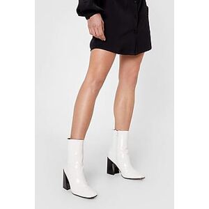 One Way Or Another Patent Boots  white 36 Female