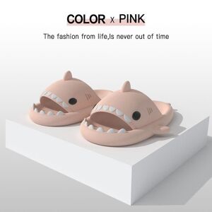 haj hjemmesko shark slide herre dame hjemmesko pink