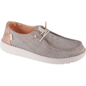 Hey Dude Wendy Mettalic Sparkle 41082-7D9, Kvinde, Sneakers, guld