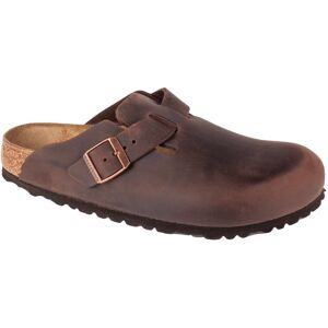 Birkenstock Boston Oiled Leather 860133, Unisex, Slides, brun