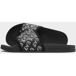 Emporio Armani EA7 All Over Print Slides Women's, Black